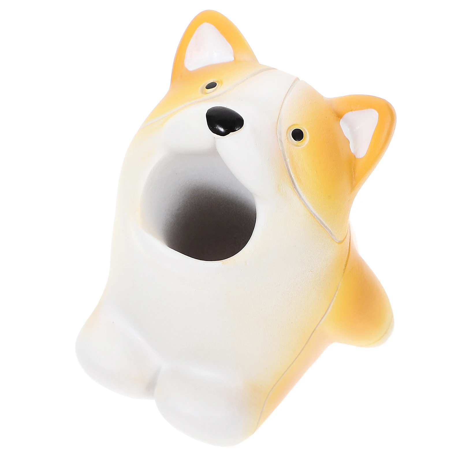 

Cartoon Corgi Toothbrush Holder Resin Material Tall Design Storage Pens Pencils Makeup Brushes ganizer Desk Accessories Gifts