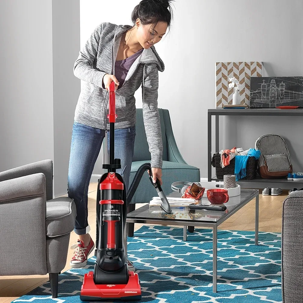 

Upright Bagless Vacuum with Above Floor Cleaning, UD20120, Red
