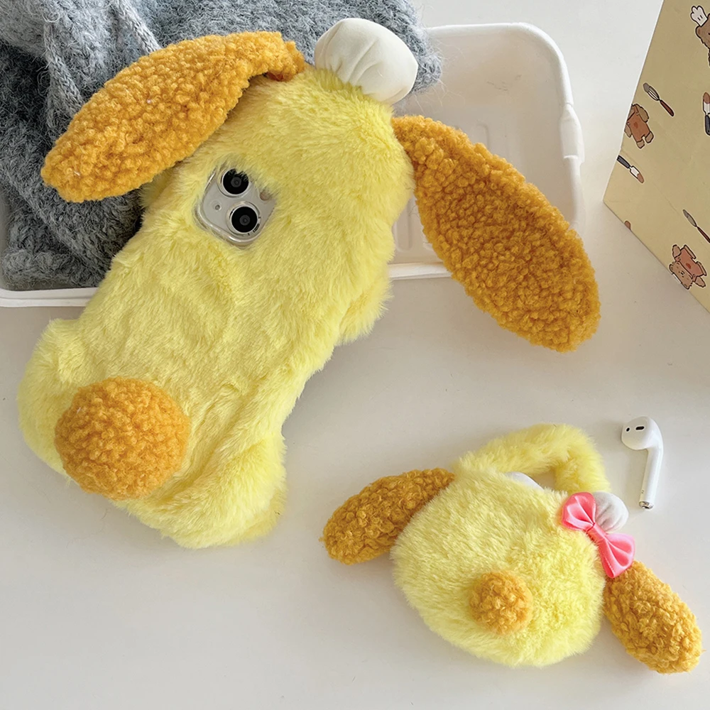 

Cute Cartoon Disney CookieAnn Plush Doll Phone Case for IPhone 15 14 13 12 11 Pro Max Soft Anti-fall Back Cover