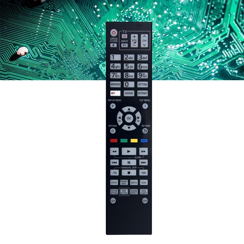 Replaced N2QAYA000172 Remote Control For Panasonic DVD Player DPUB9000GN DP-UB9000-K