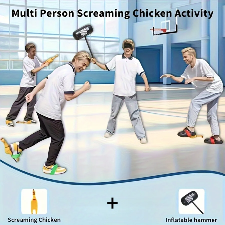 

Screaming Chicken Blindly Beating Props Team Building Party Game Props Screaming Chicken Blindly Fighting Comedy Game