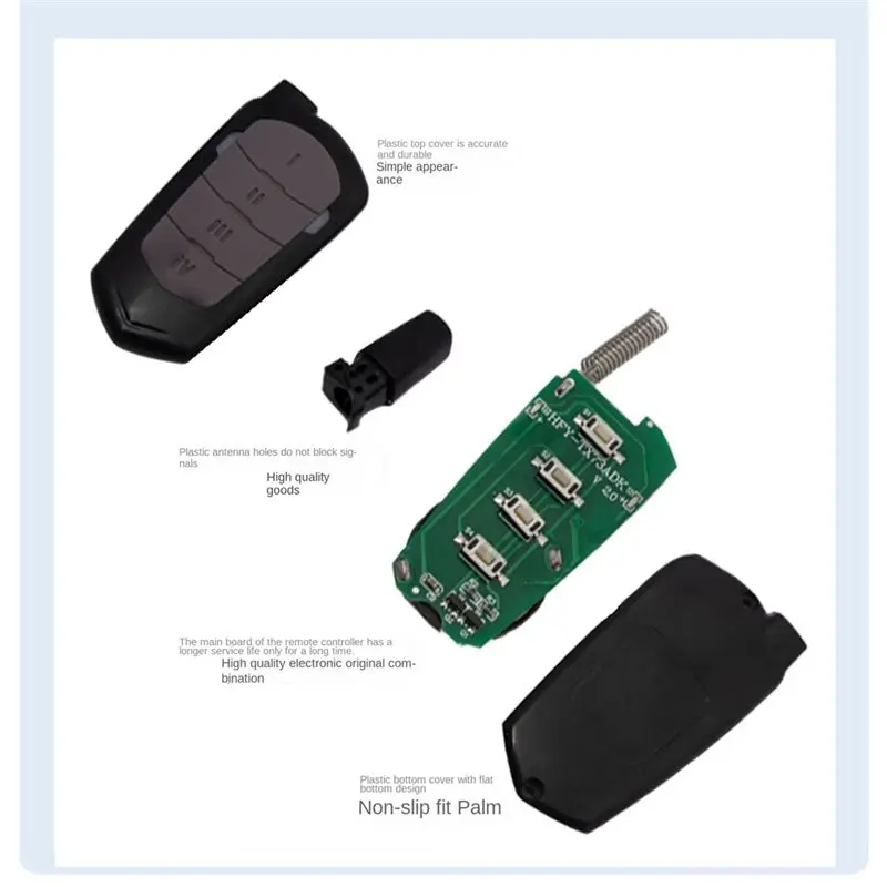 433MHZ Wireless Remote Control Cloning Duplicator, Learning Code Rf Transmitter,Garage Door Remote Control Handle Durable