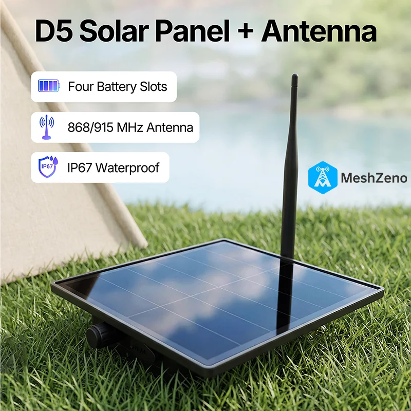 D5L Solar Node Kit Waterproof Enclosure Outdoor Meshtastic/MeshCore Compatible With  Heltec V4/V3/T114 for IoT Device Dev-board