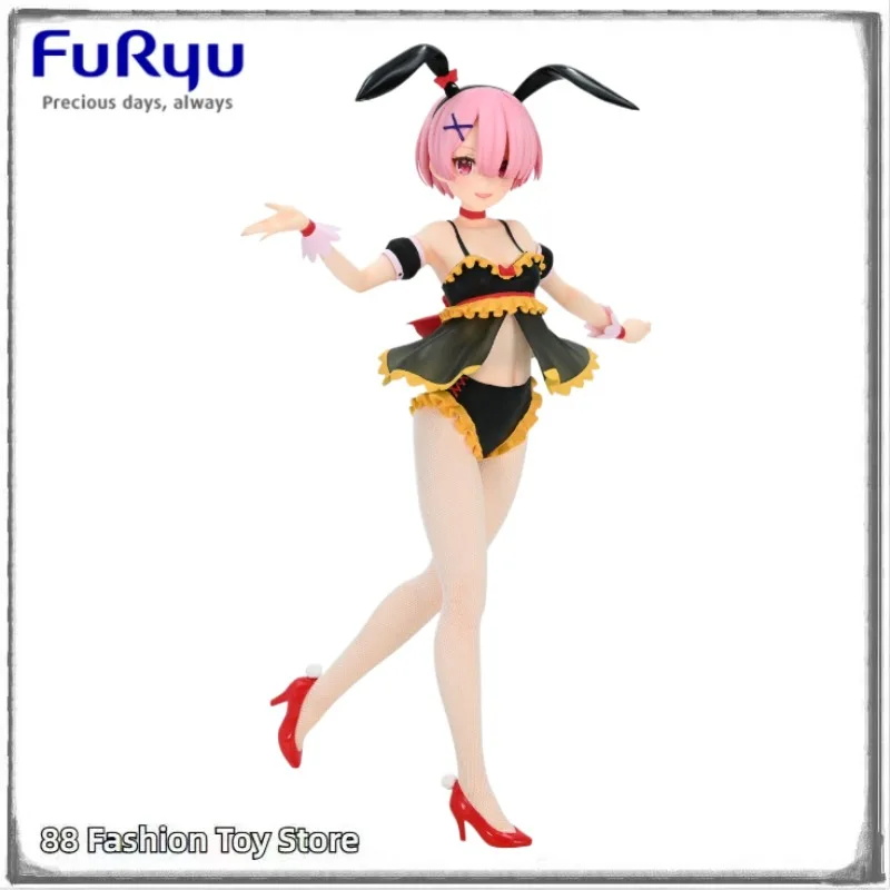 

In Stock Original FuRyu Re:Zero Starting Life in Another World BiCute Bunnies RAM 27cm PVC Anime Figure Toy Gift Ornament