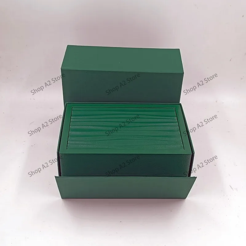 Watch Box With Wave Pattern Design, Green Gift Packaging Set For Men And Women, Jewelry Storage OrganizerGoods view 2