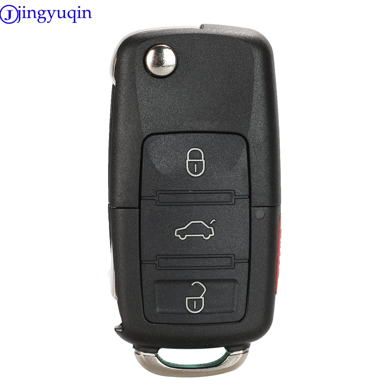 Jingyuqin Sostituzione Pieghevole Chiave A Distanza Dell\'automobile Borsette Caso Fob Per VW Passat Polo Golf Touran Bora Ibiza Leon Octavia Fabia