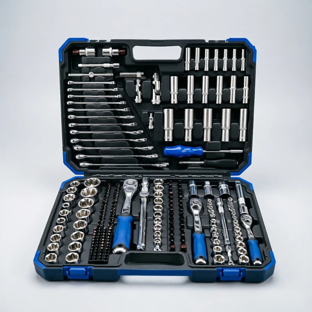 72-Tooth 216Pcs Car Repair Tool Set Cr-V, High Quality Mechanic Wrench Kit, Complete Auto Maintenance Toolbox