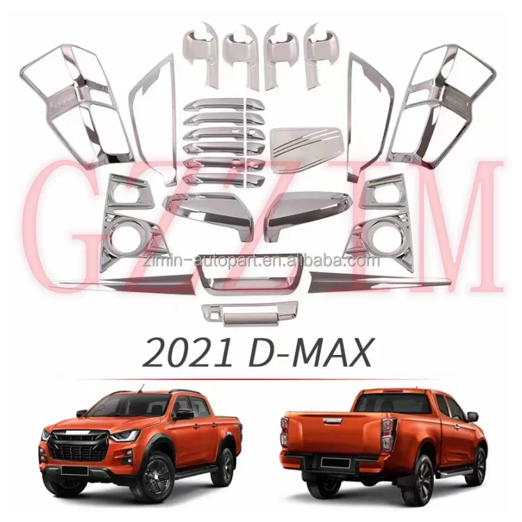 DMAX ชุดอุปกรณ์2020โครเมียมสำหรับตกแต่งภายนอก2021 2020 D-MAX อุปกรณ์ตกแต่งภายนอก