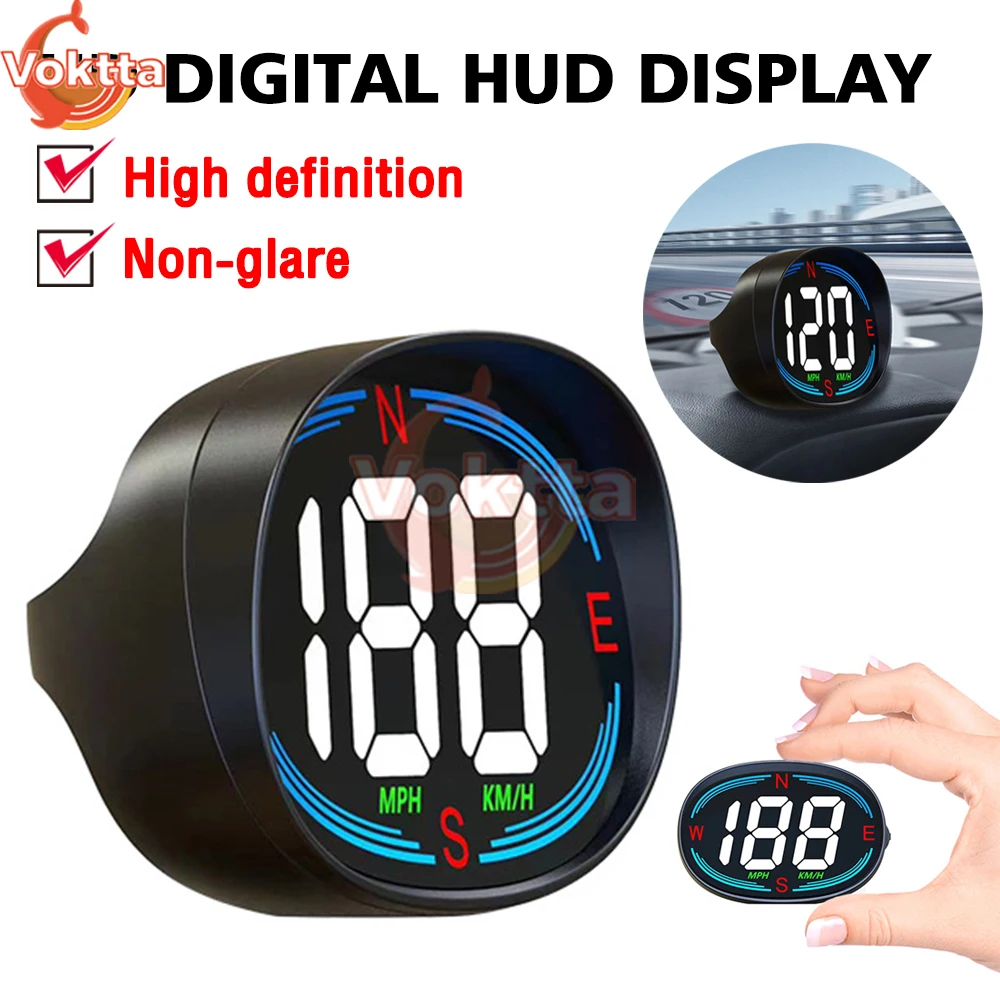 

LED Display HUD Head Up Display Car GPS Auto Speedometer Gauges USB Port Compass Speed Meter Digital Car Speedometer Accessories