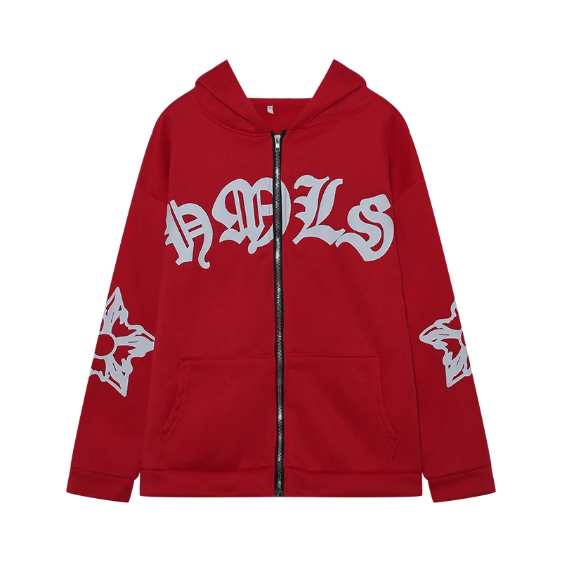 Neuer Damen Street-Style Hoodie mit Schaumstoff-Reißverschluss Europäische & Amerikanische Mode Lässiger Komfortabler Schnitt Kapuzenpullover – Detail 11