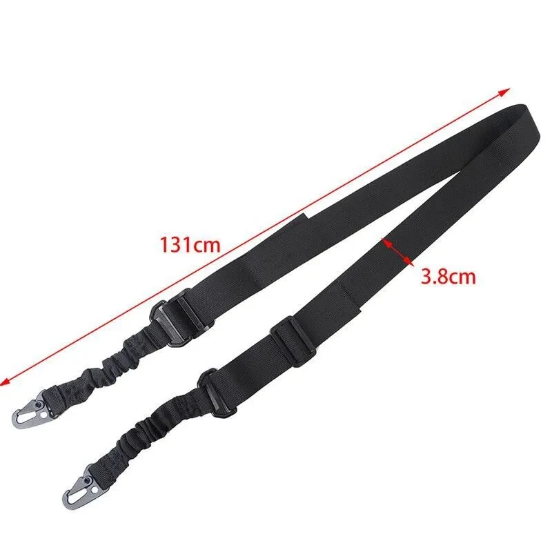 Tactical 2 Point Sling Shoulder Strap Outdoor Rifle Sling Shoulder Strap Metal Buckle Belt Hunting Accessories Tactical Gear