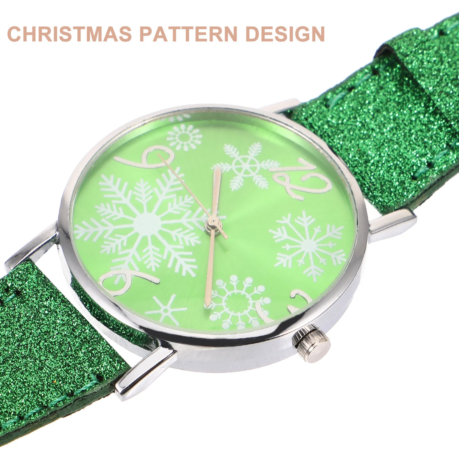 Zegarek na rękę świąteczny, prezent na Boże Narodzenie, zegarek damski, modny, kwarcowy, ozdobny, trwały, metalowy, atrakcyjne wzory, zegarek na prezent świąteczny.