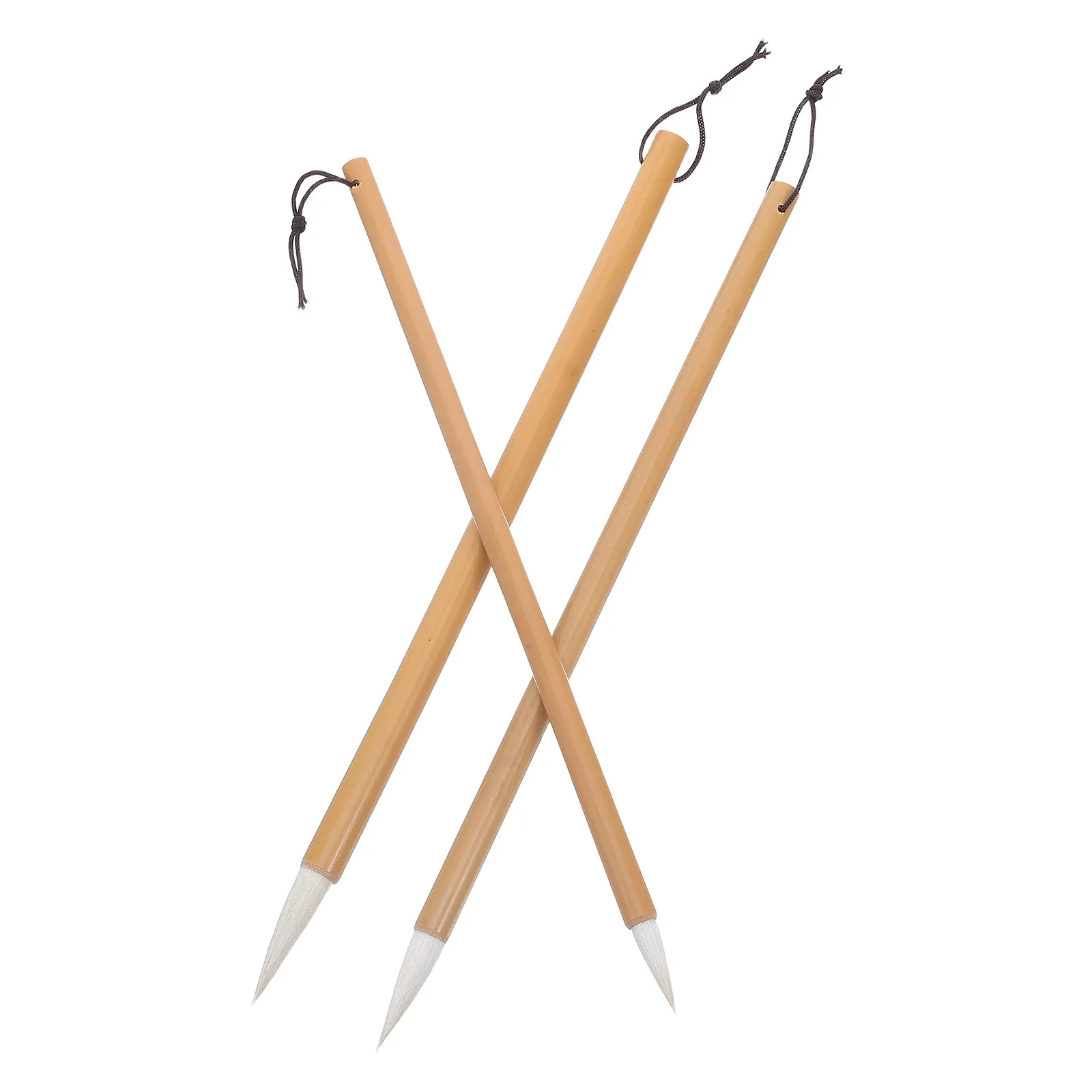 

3Pcs Chinese Calligraphy Brush Professional Goat Hair Bamboo Handle Set for Traditional Painting Japanese Brush Pen Watercolor