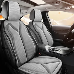 Car Seat Covers Front Set Universal 3D Soft Mats Auto Chair Cushion Breathable Vehicles Pad Anti-Slip Protector Four Seasons