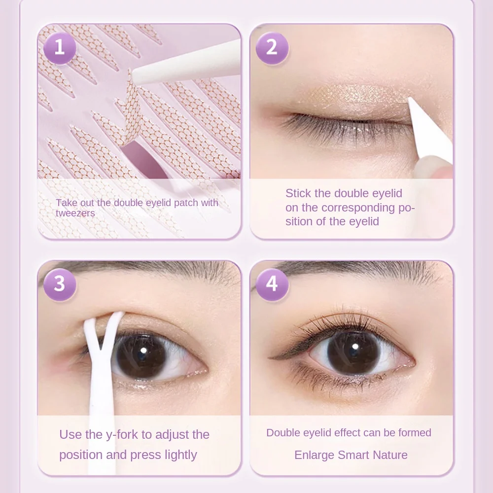 240PCS Multi-size Double Eyelid Tape Natural Self-Adhesive Invisible Eyelid Sticker Eye Makeup Tools Waterproof Big Eye Tools