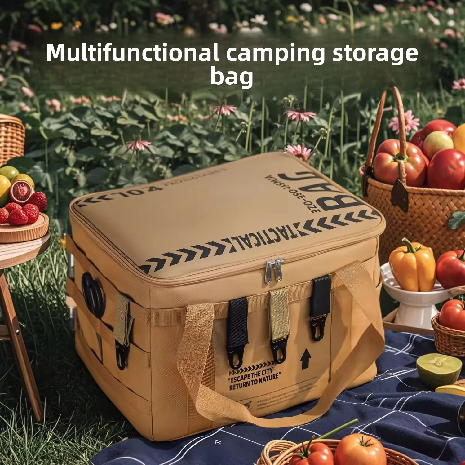 

Outdoor Gear Organizer Bag Large Capacity Elevated Utensil and Stove Storage Case Foldable Camping Gear Organizer
