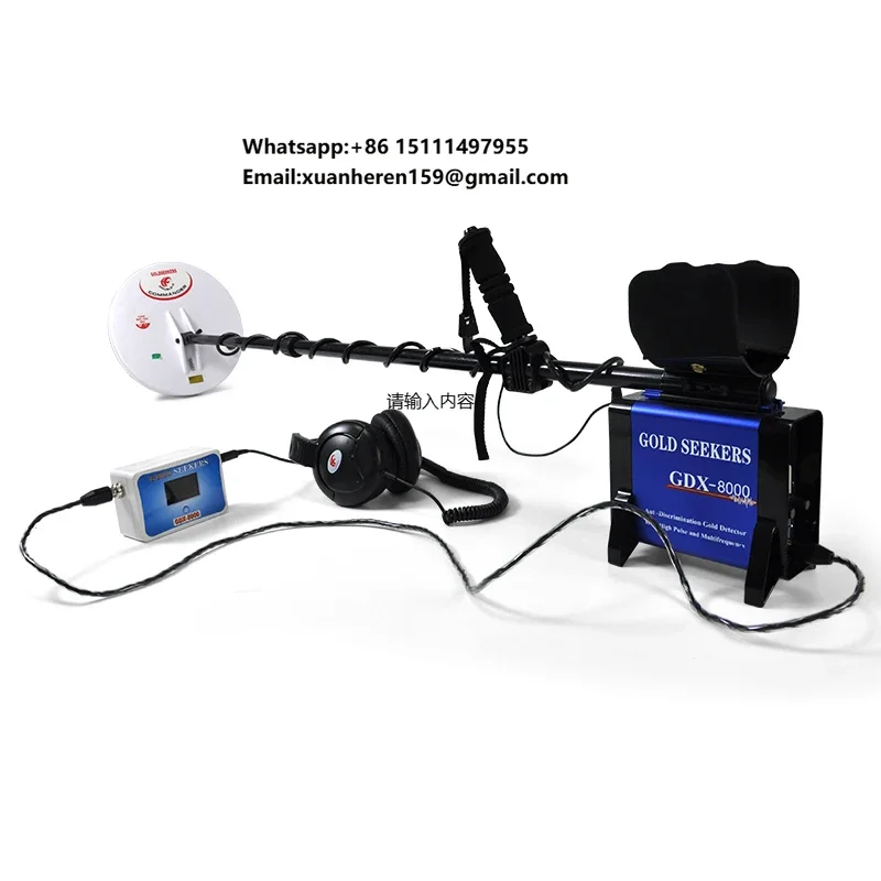 Professional Gold Detector Hand Held Underground Metal Detector Gdx 8000