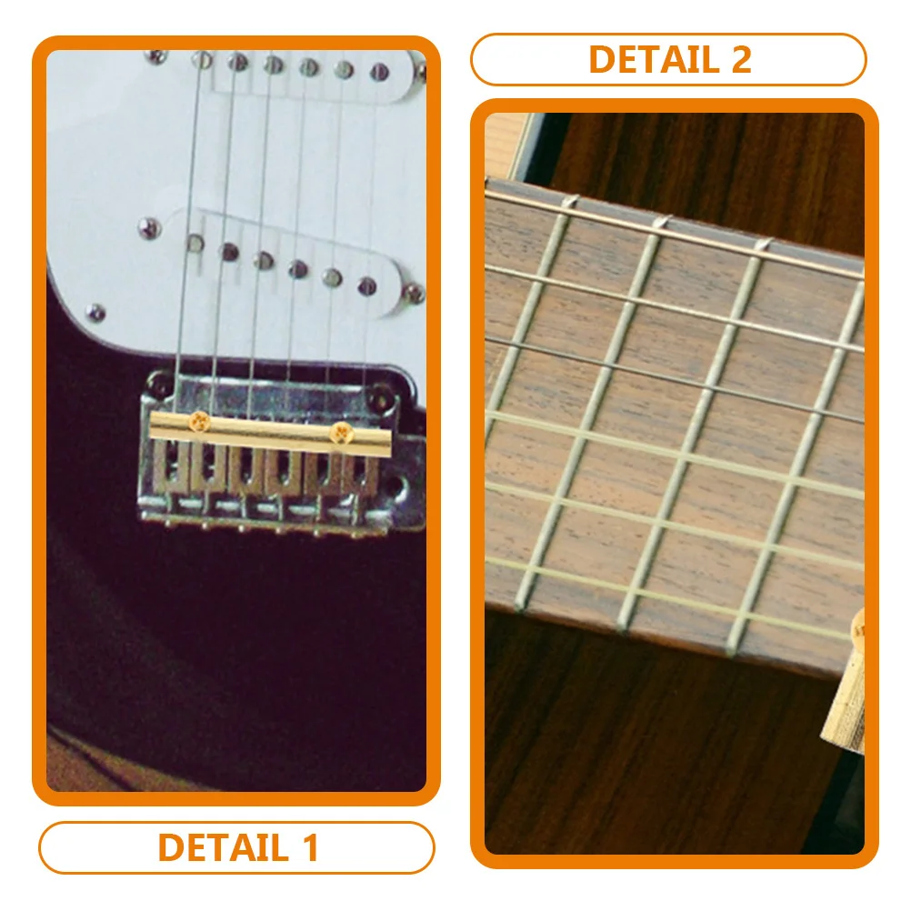 

2Pcs Guitar Accessories String Retainer Stick Sturdy and Easy to Use 48mm for Electric Guitars Guitar Parts String Retainer Bar