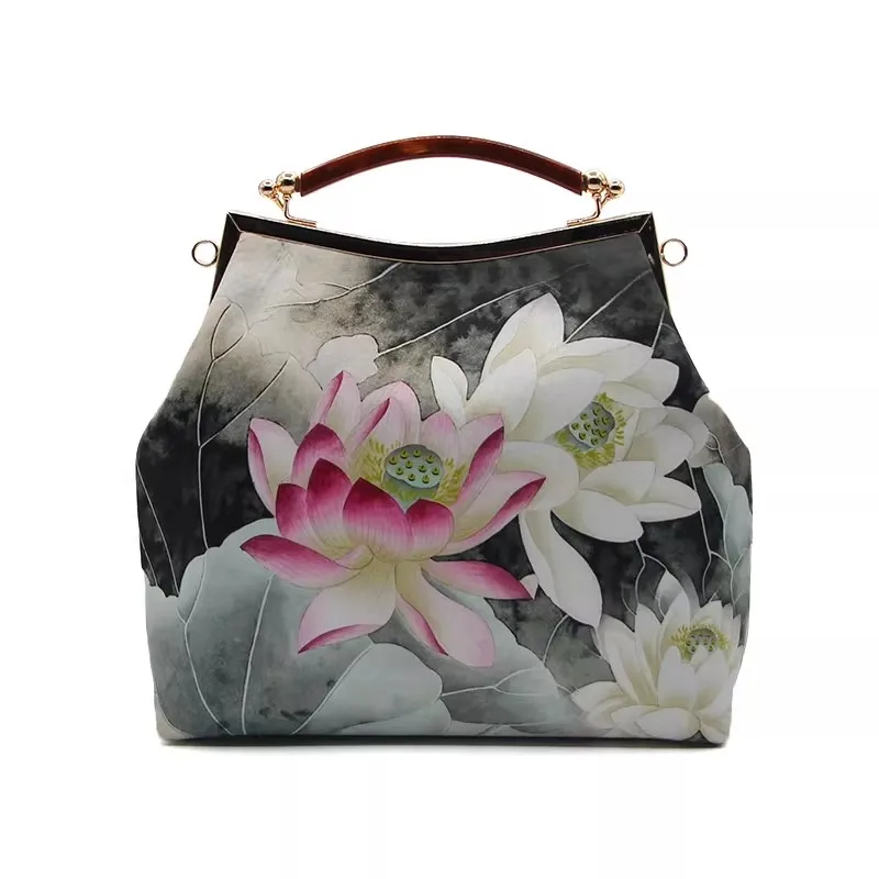 

Chocolate Top Handle Style Bags Vintage Flowers Women Bag Women's Handbags Purses Women Crossbody Chain Strap Bag