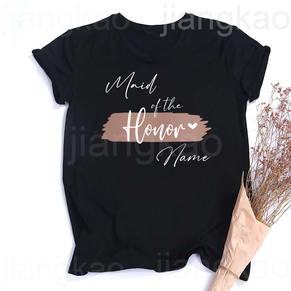 Personalised Hen Party Shirts Custom Name Team Bride T-Shirt Bridal Bachelorette Party Friends Family Outfit Bridesmaide Tee Top