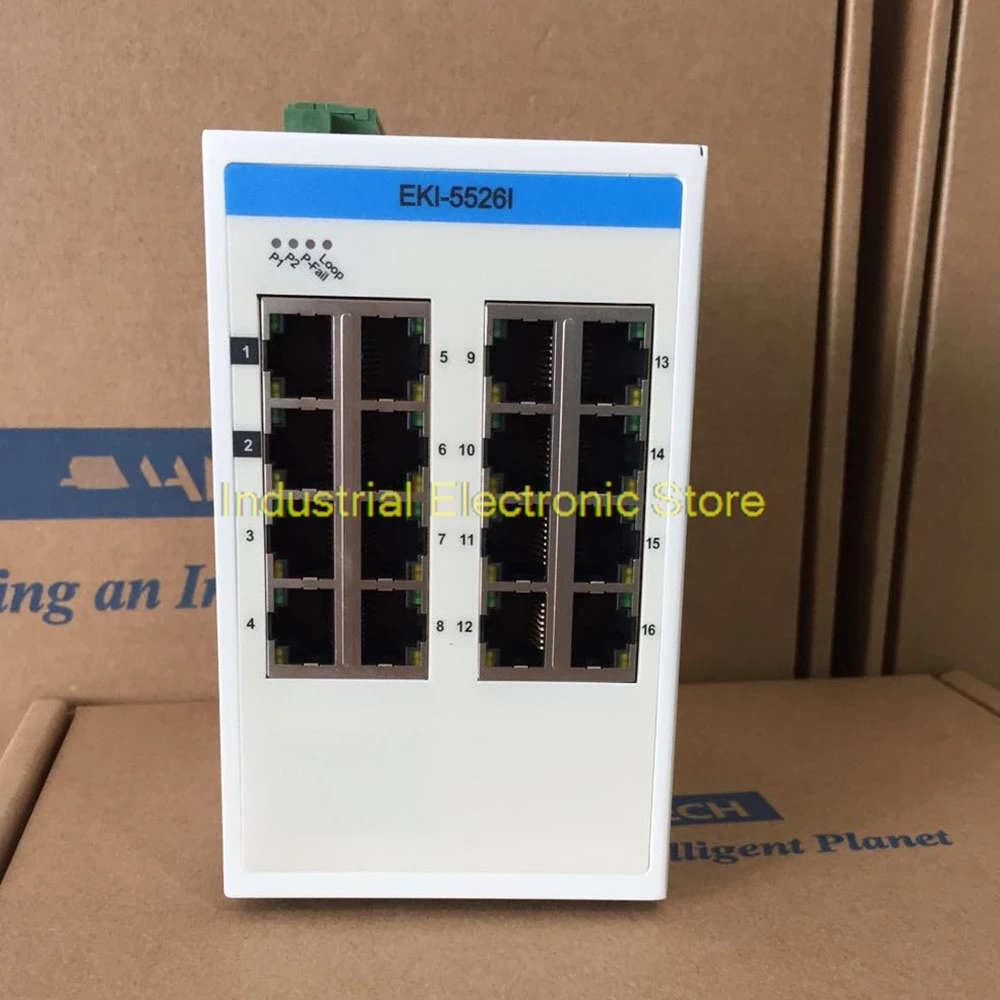 For ADVANTECH EKI-5526I-AE 16 Gigabit Port ProView Configuration Industrial Ethernet Switch EKI-5526I