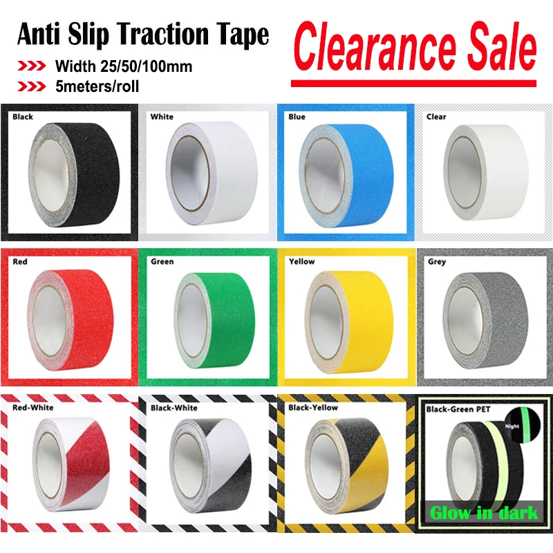 

Anti Slip Traction Tape Waterproof Stickers Adhesive Safety Non Skid Tape For Stair Tread Step, Bathtubs, Boats,Indoor Outdoor