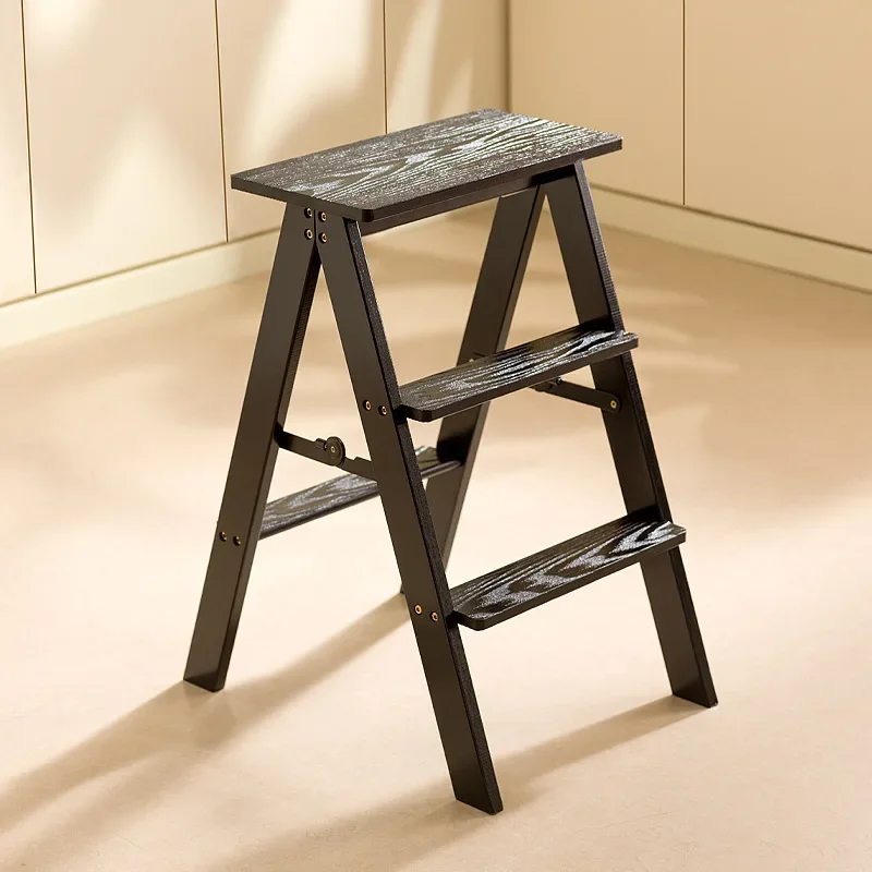

Aesthetic Household Multi-functional Stair Stool Climbing Three-step Folding Staircase