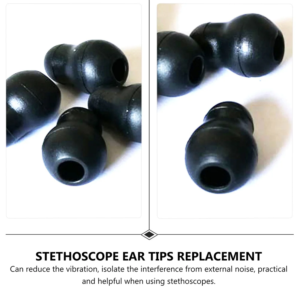 

12Pcs Silicone Stethoscope Ear Tips Replacement 5mm Soft Noise Reduction Earbud Replacement Accessories for Earbuds