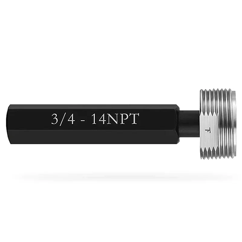Imagem -04 - Precisão Parafuso Externo Calibre Ferramenta de Teste Teste de Rosca Tubo Cônico Rosca Rosca Rosca Plug Calibre Npt1 Npt1 Npt 4