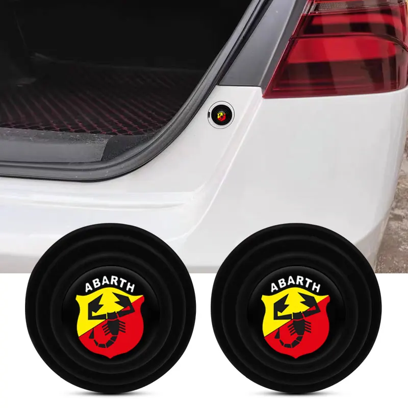 4Pcs Car Door Shock Trunk protection pad Auto accessories For Abarth Fiat Ducato 500 500L 124 Spider Coupe Panda Doblo Car Goods