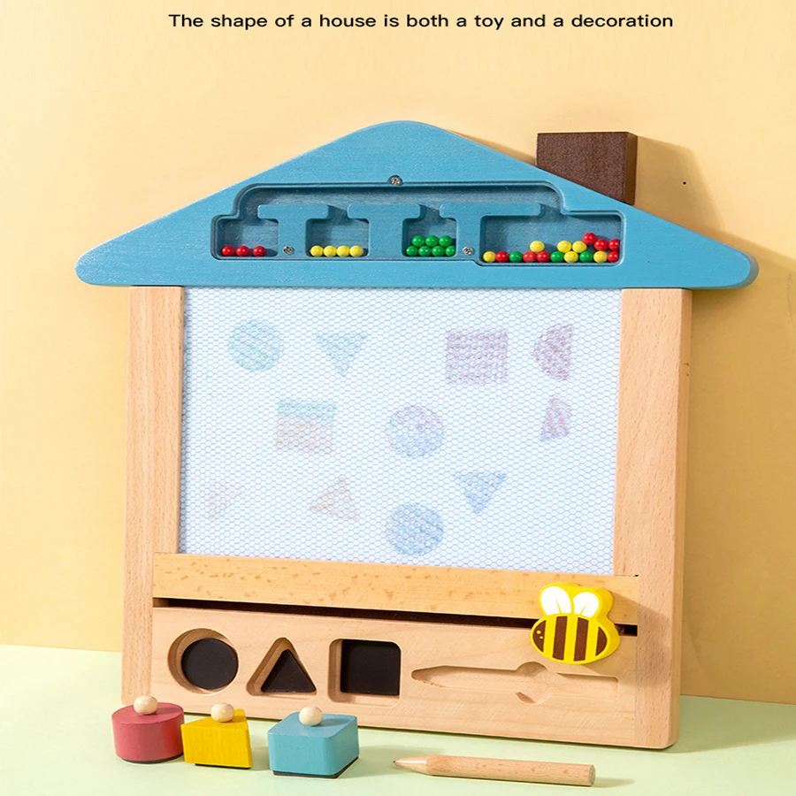 Magnetic DIY Drawing Board Montessori Educational Learning Painting Toys For Kid Boys and Girls Early education