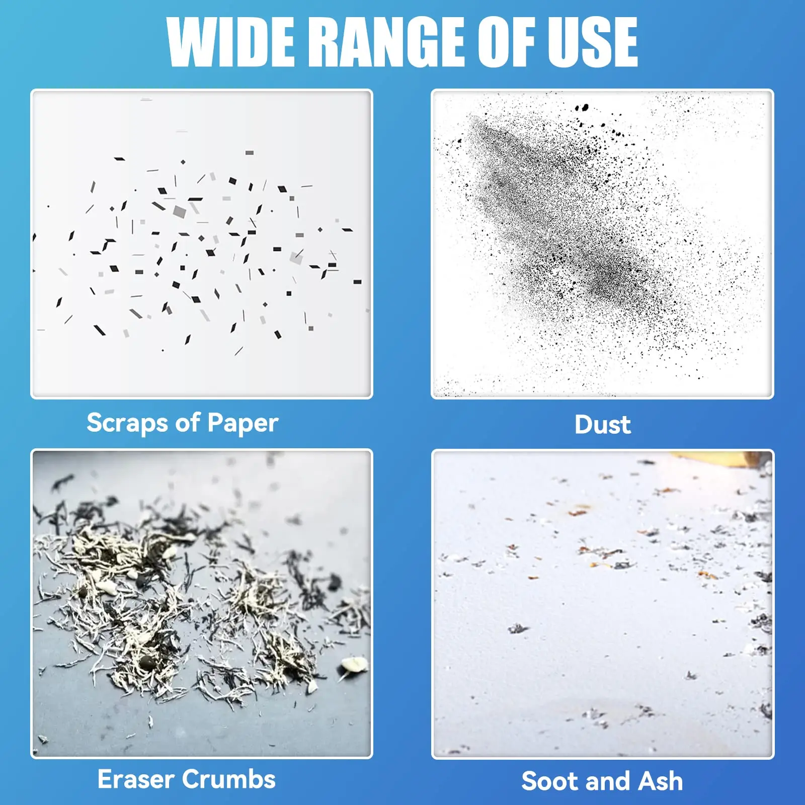 Mini Desktop Vacuum Cleaner,USB Charging Keyboard Vacuum Cleaner with Vacuum Nozzle ,Office Cordless Desk Dust Sweeper