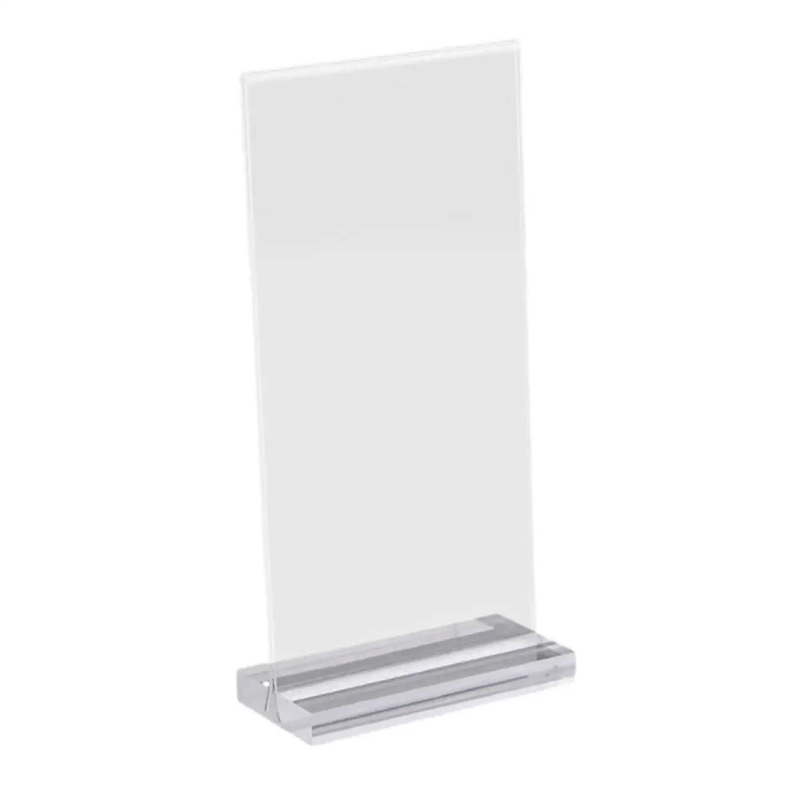 Acrylic Sign Holder Poster Table Top Display Stand Vertical Double Sided Display for Photo Party Decoration Office Meeting Store