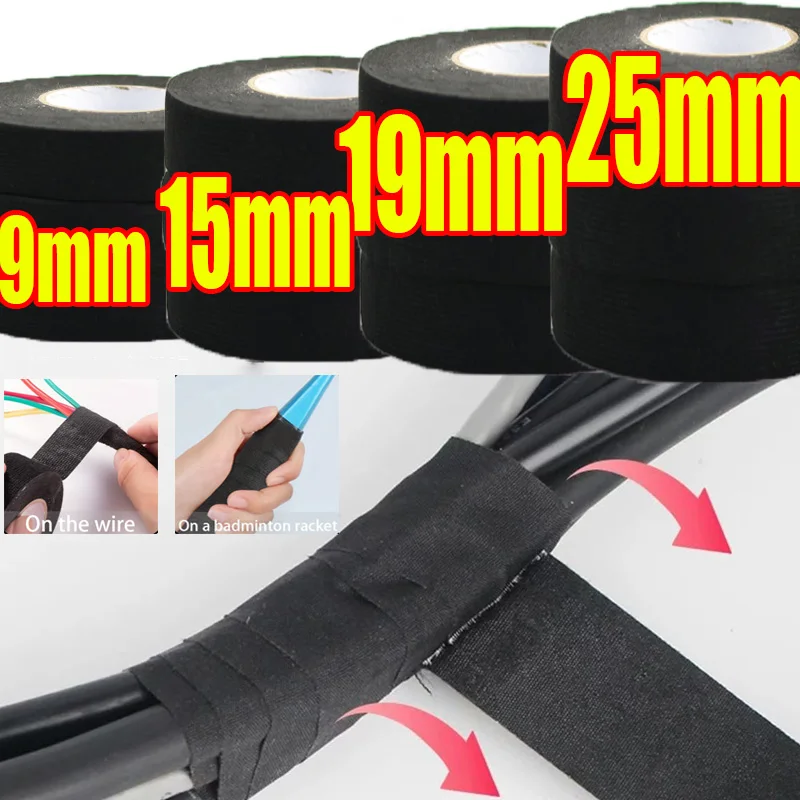 Sound Absorbing Tape Black Adhesive Electrical Soundproof Tape Electric Insulation Tape Automotive Fabric Cloth Tapes