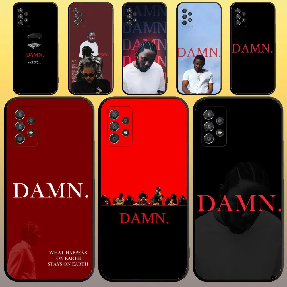 Kendrick Lamar DAMN Phone Case for SamsungA 91,80,73,72,71,70,53,52,51,42,41,40,32,31,30,22,21,20,13 S 4G 5G Soft Black Case