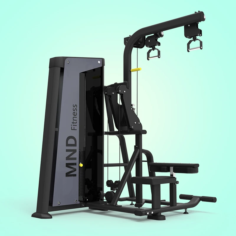 

Football Trainer OEM Logo Gym Equipment Dual Functional Commercial Fitness Machine Pin Loaded Selections Lat Pull Down/Long Pull