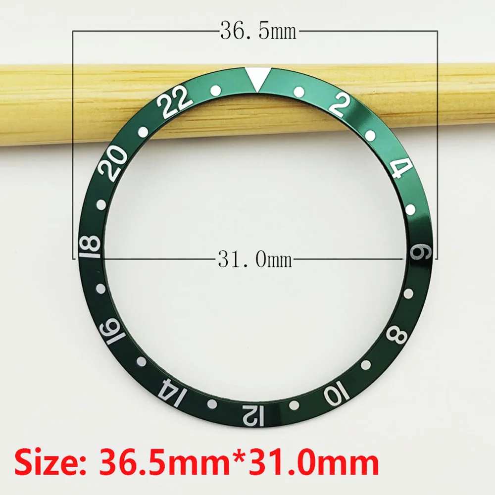 36.5mm aluminium insert Retro bezel GMT watch insert bezel bezel is tilted for 40mm SUB case watch accessory repair tool