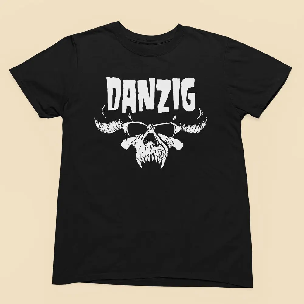 Danzig Skull Logo Graphic T-Shirt – Classic Punk Rock - Men's & Women's Tee