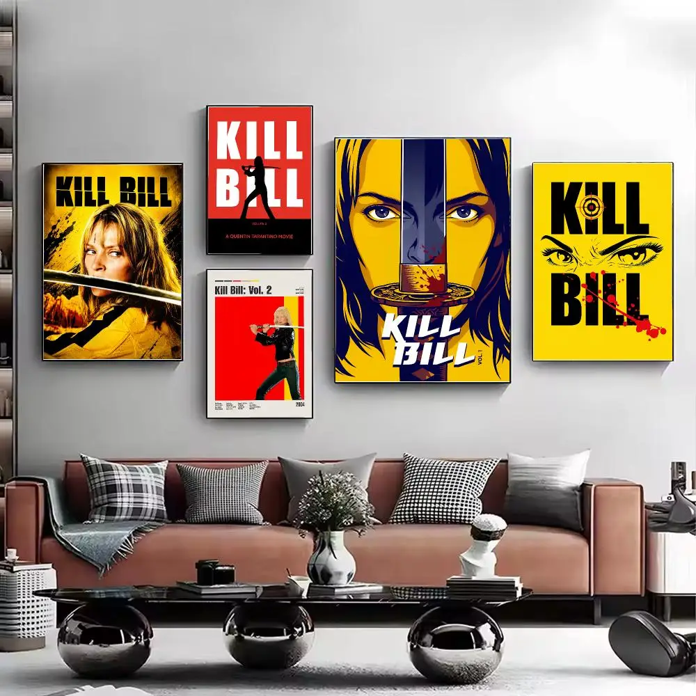 Classic Hot Movie Kill Bill Poster Stylish Wall Art Print for Living Room Bedroom Study Office Café Home Decor Modern Gift