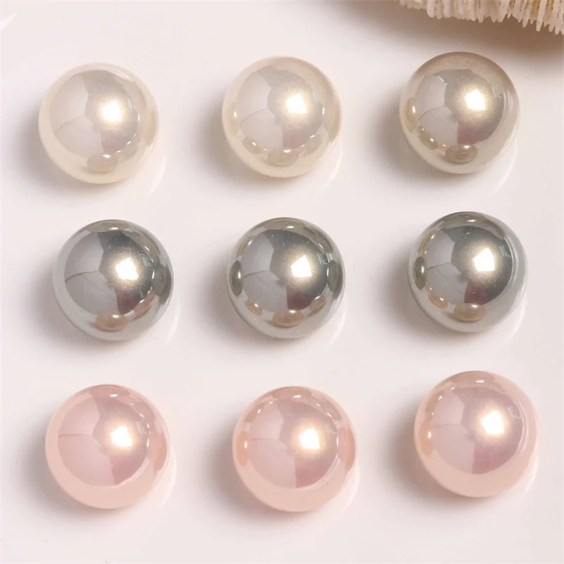 

Wholesale 50pcs/lot 18mm color print geometry rounds shape resin cabochon beads diy jewelry garment hair accessory