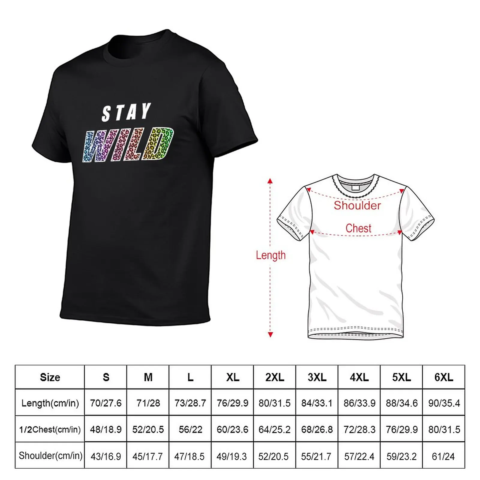 Stay Wild Exclusive T-Shirt animal print shirt for boys custom t shirts Men's clothing