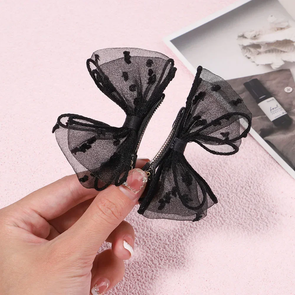 

2Pcs Girls Print Chiffon Bows Hairpins for Baby Kids Sweet Hair Clips Spring Cute Barrettes Headband Fashion Hair Accessories