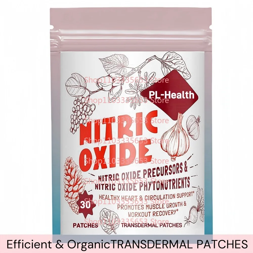 Nitric Oxide Transdermal Patches for Men, Nitric Oxide for Heart, Immune 30 Patches