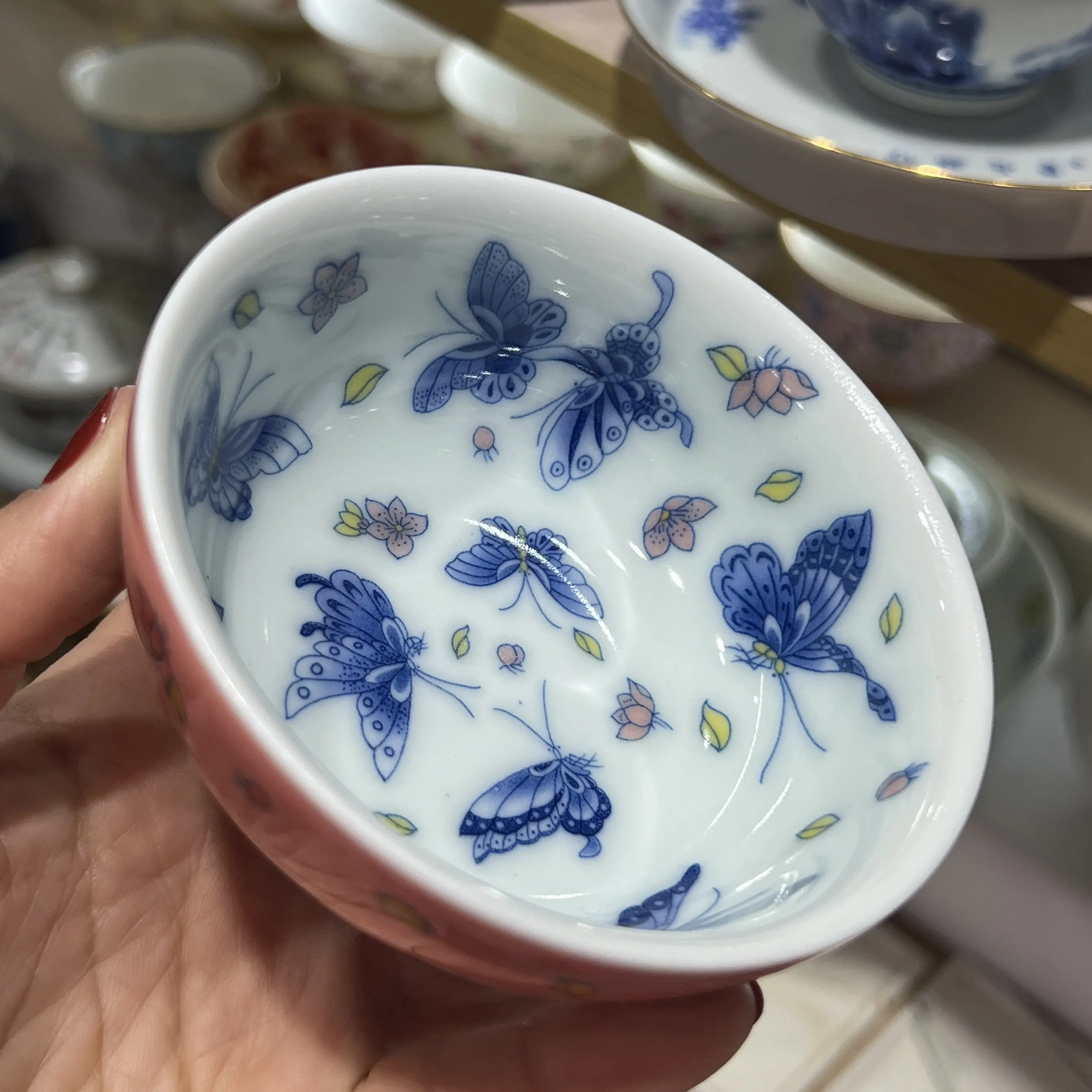 Jingdezhen Color Glaze Love of Pu'er Cup Single Female Men Tea Personal Dedicated