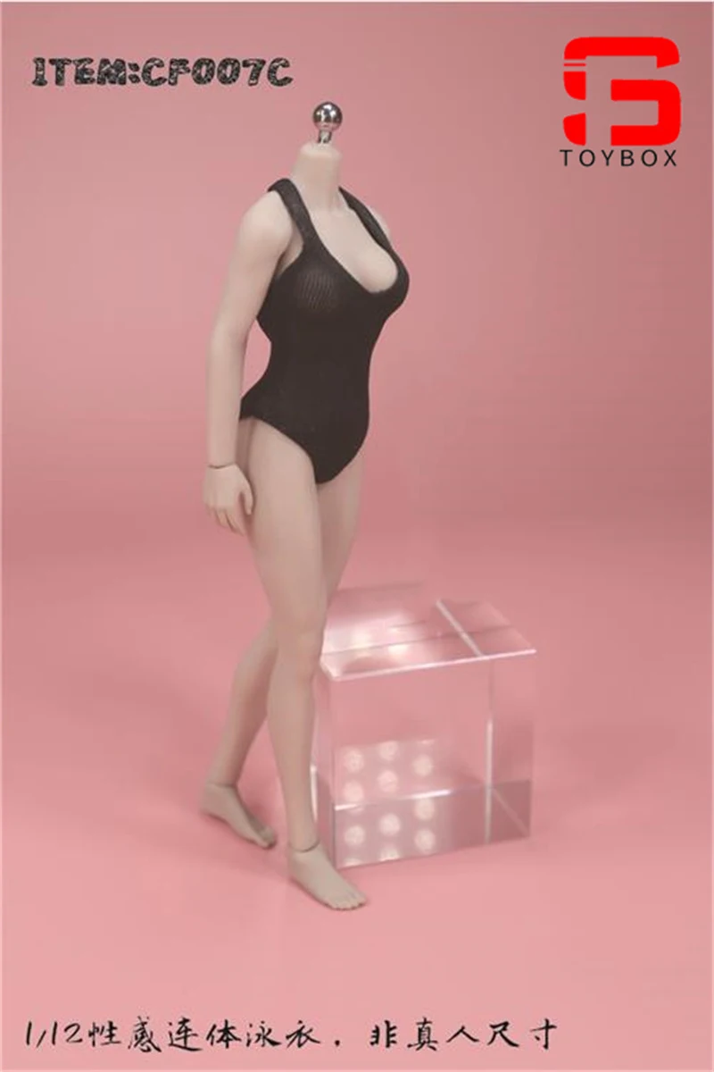 CF007 Strój Kąpielowy Jednoczęściowy Seksowny Model w Skali 1/12 Pasuje do 6-calowej Figurki Żołnierki, Lalki