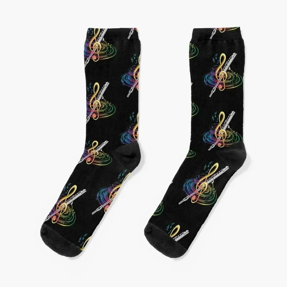 Flutist Vintage Flute Socks Climbing colored halloween Male Socks Women's