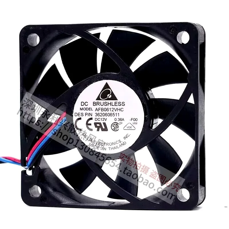 60mm PWM Controlled CPU Cooling Fan 12V 0.36A Dual Ball Bearing High Performance Quiet Cooling Fan for Desktop Computer PC Case