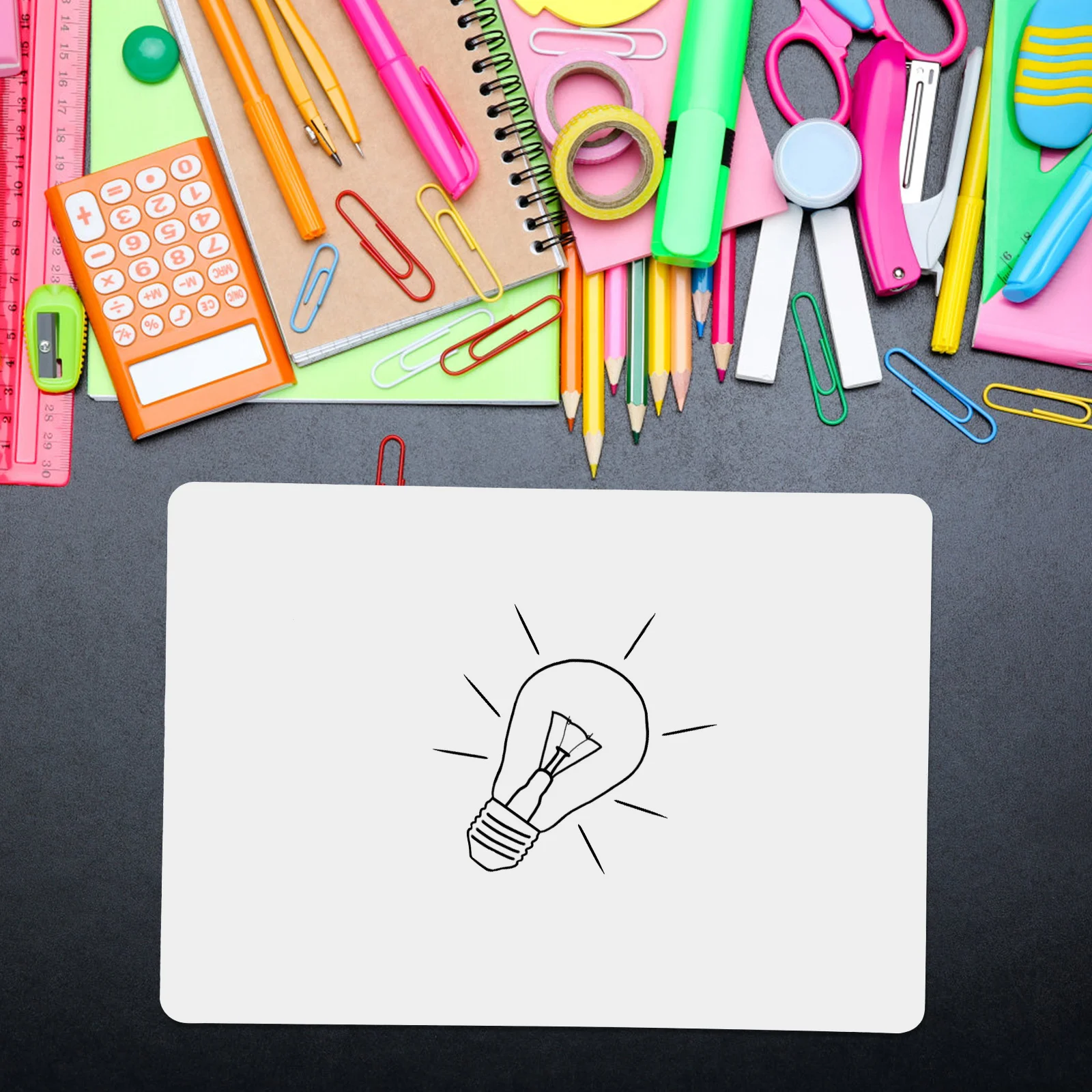 

2Pcs Small Whiteboard Dry Erase Sheet Erasable Writing Sheet for Office Classroom Learning Creativity White Board Dry Erase