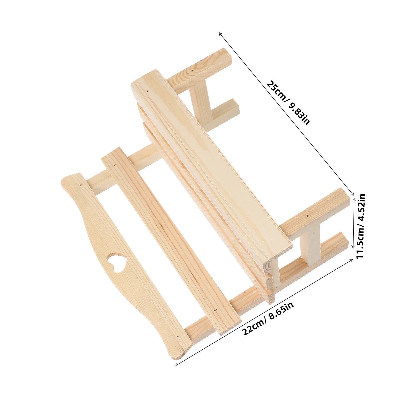 1 قطعة حرفة الصنوبر الخشبية الصغيرة لبيت الدمى حديقة المشهد مكتب منزلي ديكور الدعامة ديكور حديقة مقعد غرفة حلية