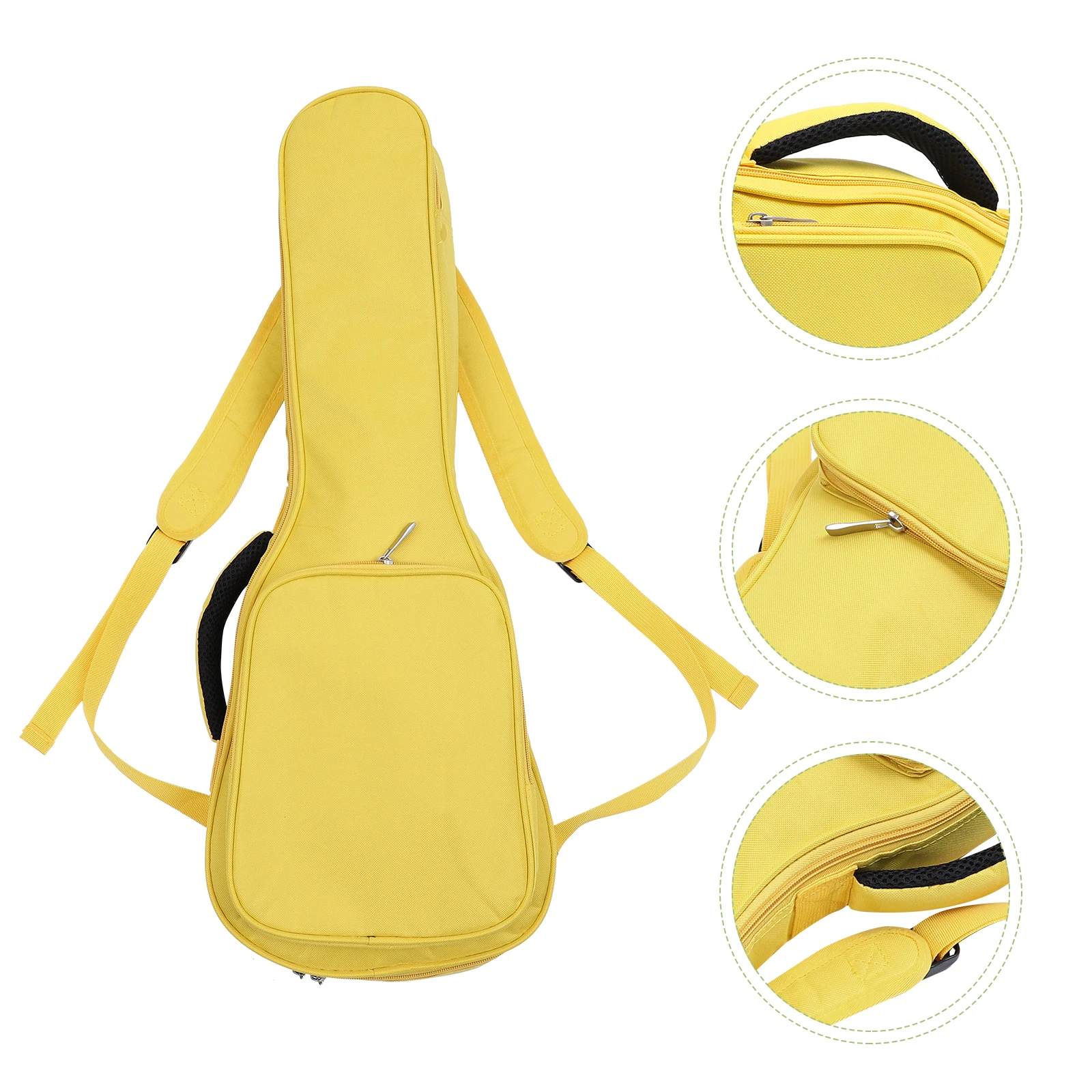 

Practical Cotton Ukulele Bag Canvas Tote Container for Kids Yellow Concert Gig Child